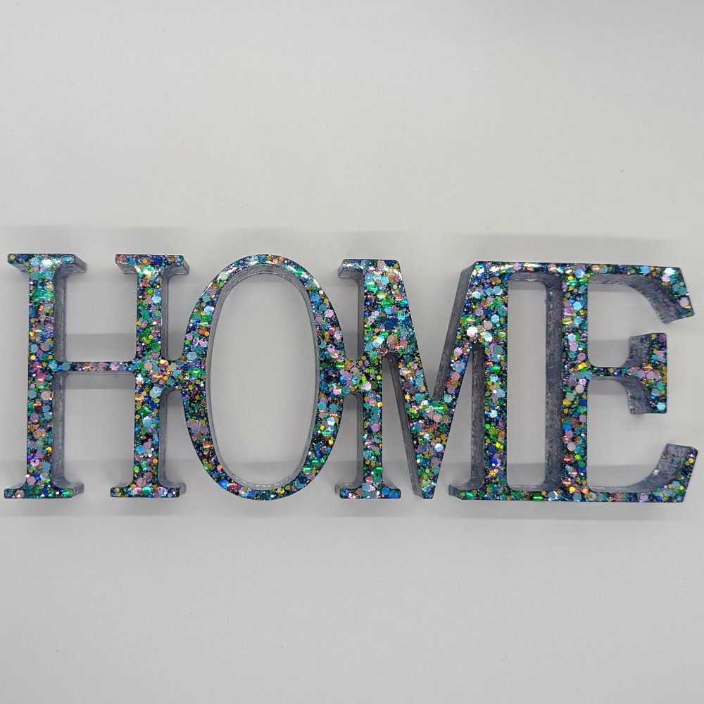 HOME Resin Sign